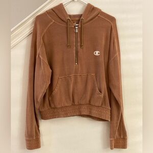 Champion Half Zip Hoodie Size L